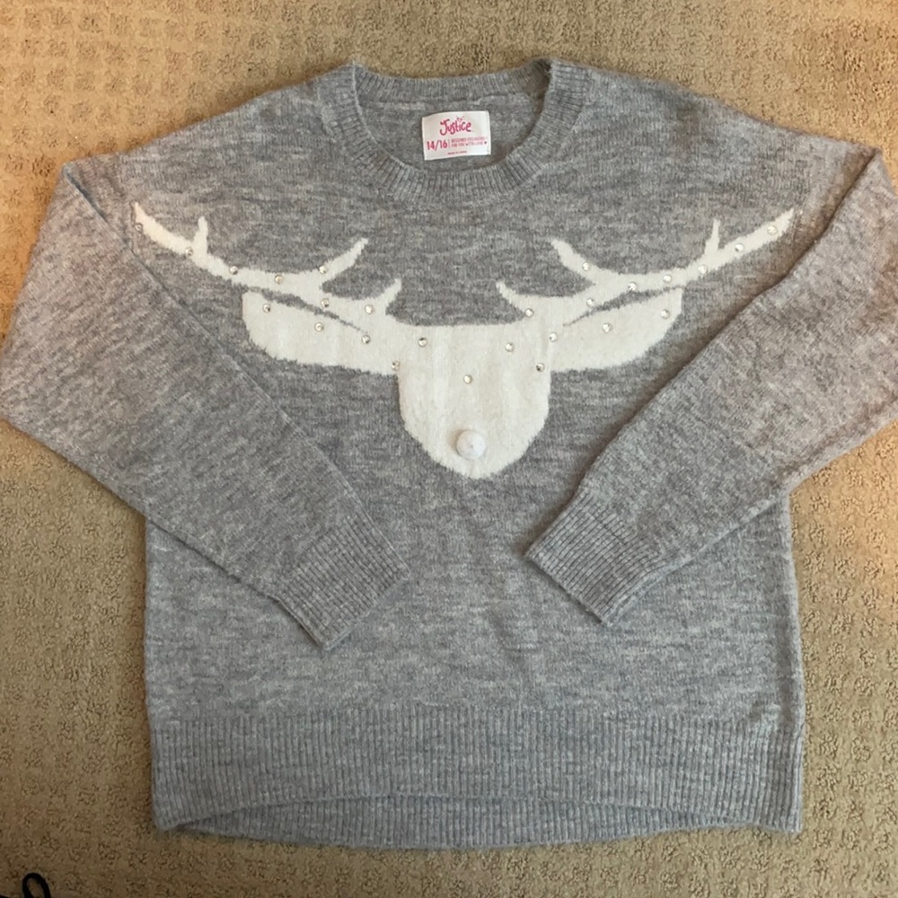 Justice chenille sweater